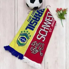 【入手困難】ブラジル×スイス代表 サッカーマフラー フットボールマフラー 輸入品