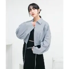 【新品・未使用】KBF ダブルドロストギャザースリーブシャツ