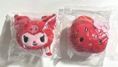 サンリオキャラクターズ　リンリン鈴ぬいぐるみ　激辛レッド　ハローキティ　クロミ