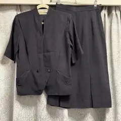 RENA JOAN スカートスーツ フォーマル ブラックスーツ 喪服 夏用