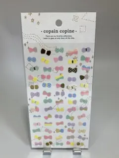 マインドウェイブ　copain copine リボンデザイン ステッカー