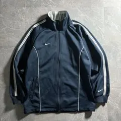 00s NIKE jersey track jacket navy