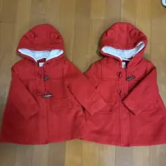 ベビーギャップ90ダッフルコート　双子
