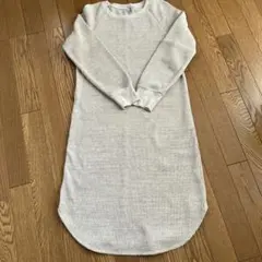 ユニクロ　ワッフル　ワンピース