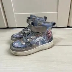 アナと雪の女王　エルサ　靴　16㎝　水色　スニーカー　ハイカット