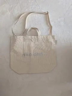 新品☆niko and☆オリジナルニコロゴ２ＷAYトートバッグ