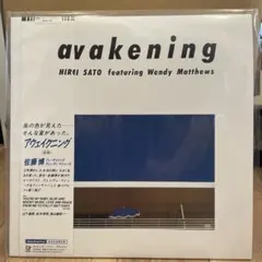佐藤博 awakening レコード Clear Blue Vinyl