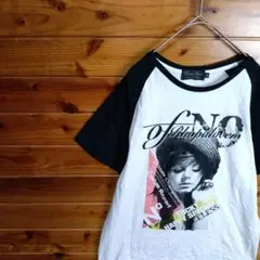 Beaumere　ボーメール 　半袖Tシャツ　ラグラン袖　英字　外国人女性　Mのサムネイル