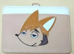 ハイキュー！宮侑 キツネ刺繍パスケース ベージュ　欠品あり