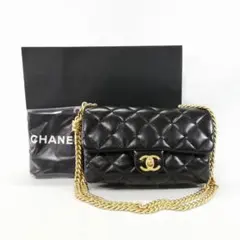 【美品】CHANEL（シャネル）マトラッセ　Wチェーンショルダー　ターンロック