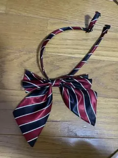 赤と黒のストライプリボン