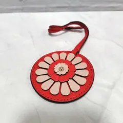 ☆良品☆kate spade バッグチャーム フラワー レザー ケイトスペード