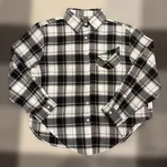 SHEIN モノトーン チェック柄 長袖シャツ M