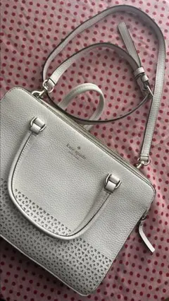 kate spade ホワイトレザー バッグ