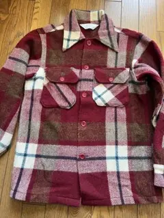 良柄 美品 70s vintage Woolrich ウールネルシャツ CPO