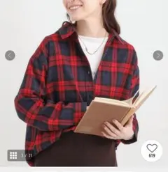 【いいね不要❌❌❌】シューラルー/起毛コットン オーバーサイズシャツ