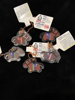 競馬アクリルキーホルダー5個セット