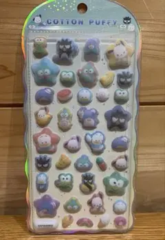 コットンパフィーシール　サンリオ　はぴだんぶい　シール