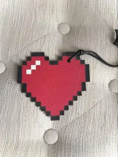 Valextra ピクセルアートハートチャーム　バッグチャーム　イジィデ