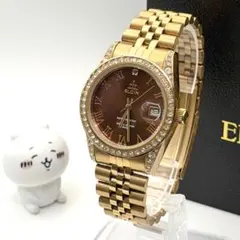 ELGIN エルジン ローズゴールド ダイヤベゼル 腕時計 ゴールドカラーのサムネイル