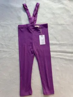 サスペンダー付きリブレギンス　100size