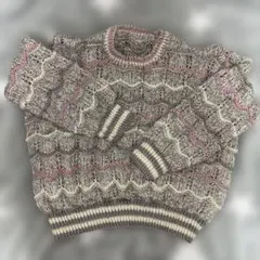 手編みニット ファッション