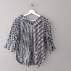 美品　ロペピクニック　レディース　デザインシャツ　七分袖　ROPE PICNIC