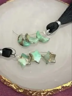 クリソプレーズコッパー　月星　6粒