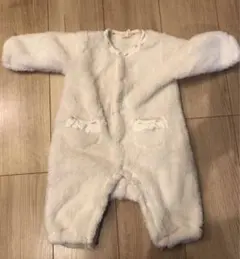 「未使用」フリースロンパース