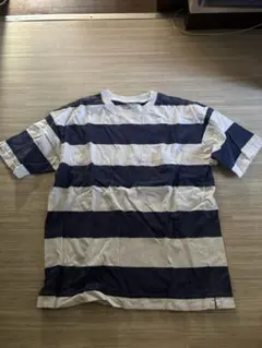 GLOBAL WORK ボーダーTシャツ ネイビー Sのサムネイル