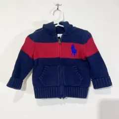 Ralph Lauren ラルフローレン ニット パーカー 12M ネイビー