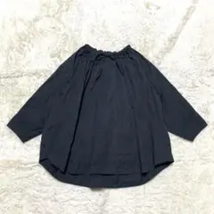 Lin francais d'antan マイヨール コットンシャツ リボン