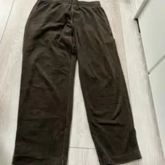 Sサイズ UNIQLOジャージーリラックスアンクルパンツ ブラウン コーデュロイ