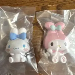 サンリオキャラクターズ なりきりうさぎさんフィギュア マイメロディ＆シナモロール