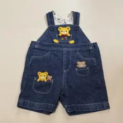 miki HOUSE デニムオーバーオール 70サイズ