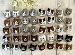 KUMA様　専用ページ　猫ちゃん　刺繍ブローチ　40個