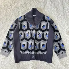 SUPER LADY 山本寛斎　ニット　カーディガン　LLサイズ