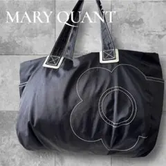 美品MARY QUANT マリクワ トートバッグ ショルダーバッグ デイジー 黒