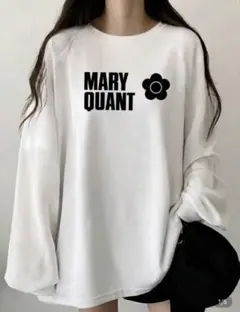 フラワーロゴ　長袖Tシャツ　Lサイズ