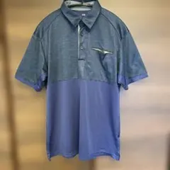 adidas clim cool ポロシャツ 青系