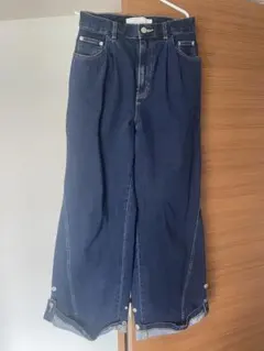 GU レディース デニム ワイド rokh