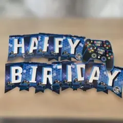 使用品　ゲーミングバースデーガーランド HAPPY BIRTHDAY