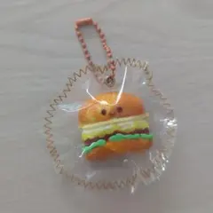 ハンバーガー　スクイーズ　キーホルダー　ボールチェーン①のサムネイル