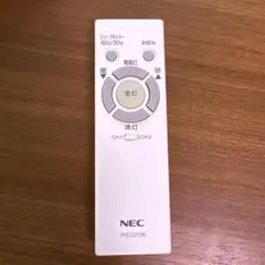 NEC リモコン　RE0206