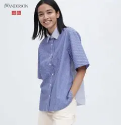 ユニクロ　JWアンダーソン　ストライプ　半袖　シャツ　XL