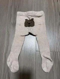 babyGAP くまさんタイツ ベージュ系 0-12m