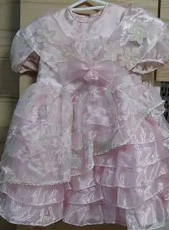 ピンク フラワー フォーマルドレス 110センチ