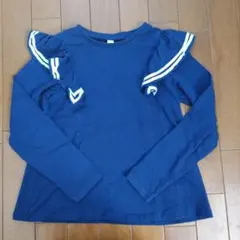 après les cours ネイビー 長袖カットソー 140