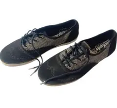 Keds✨ スニーカー ブラック チェック柄 23cmのサムネイル