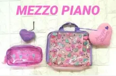 MEZZO PIANO ピンク メゾピアノ スパバッグ クリアポーチ チャーム